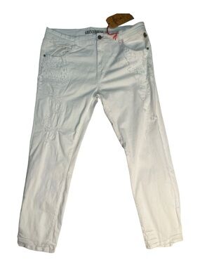Sz 42 Grindhouse Men’s Skinny Jeans in White - Slim Stretch Fit